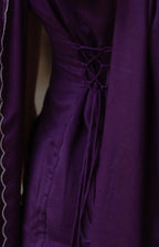 Purple Adjustable Kurta with Skirt & Dupatta